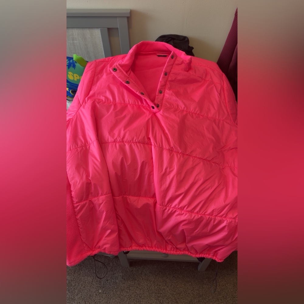 Torrid Pink Puffer Jacket Lightweight and Stylish